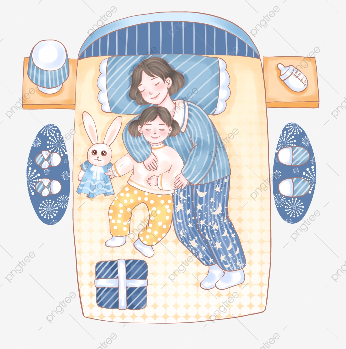 pngtree-world-sleep-day-cartoon-mother-and-daughter-sleeping-png-image_4614452